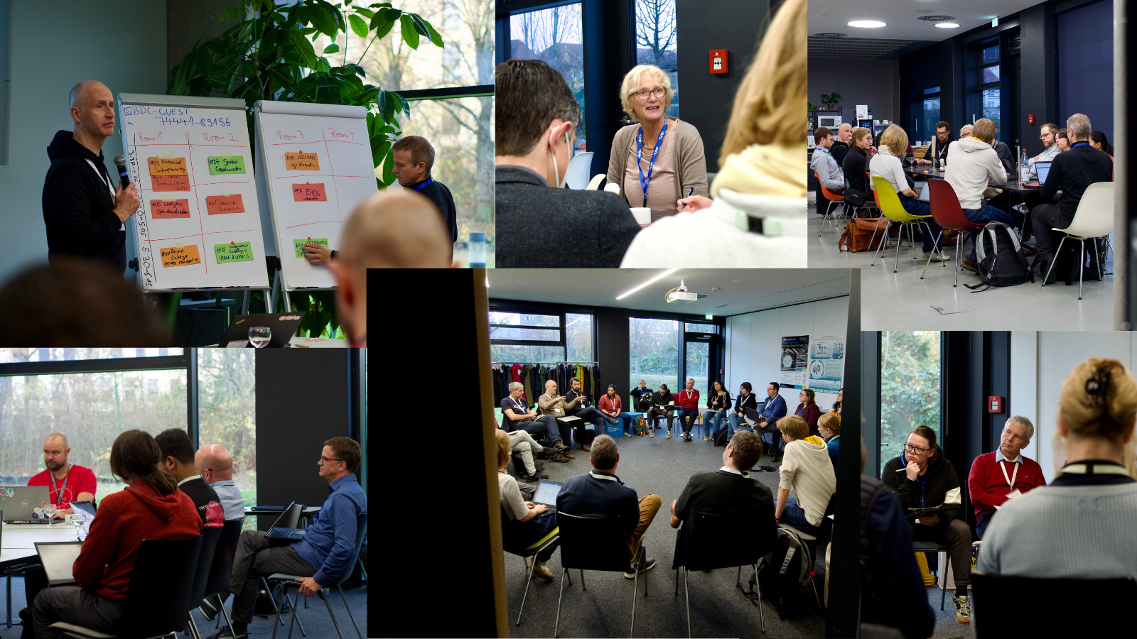 Zusammenarbeit der NFDI stärken: Juliane Fluck und weitere Teilnehmende beim Barcamp in Heidelberg (c) GHGA