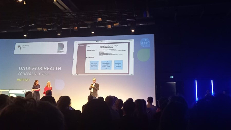 Presentation of Code2Data technologies at the Data for Health Conference 2023
