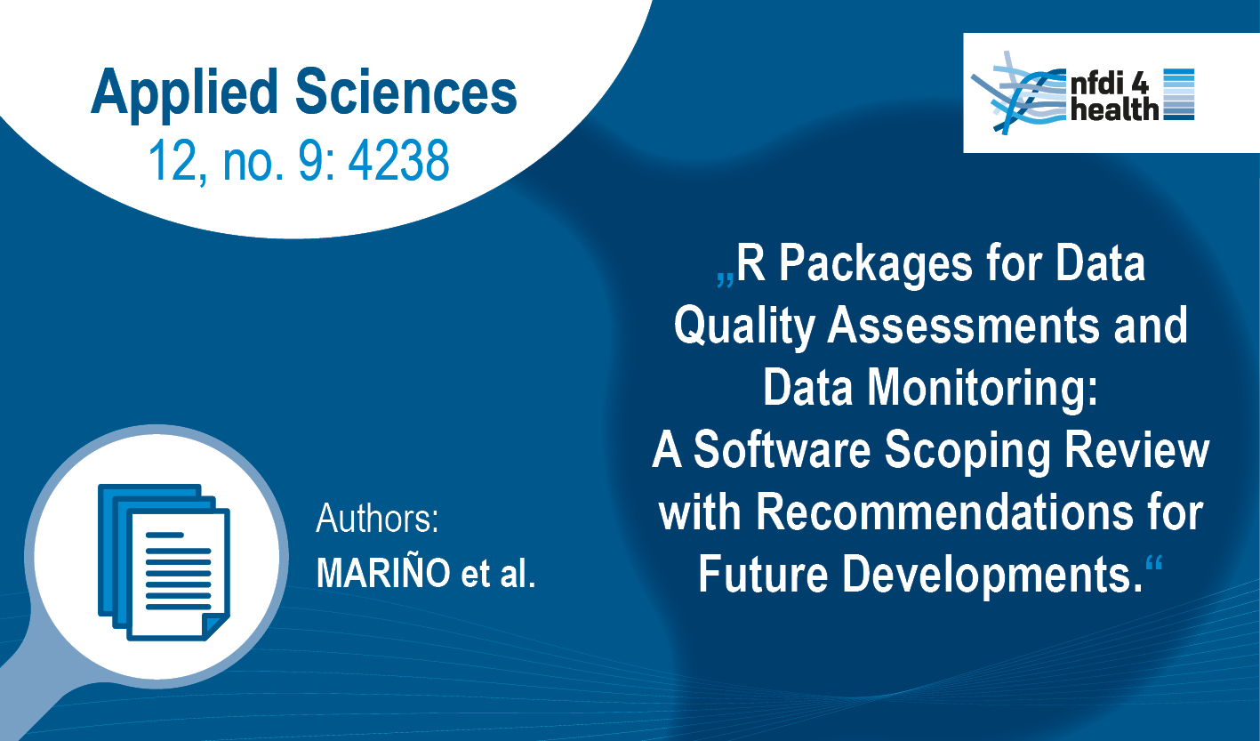 Publikation "R Packages for Data Quality Assessments and Data Monitoring: A Software Scoping Review with Recommendations for Future Developments"