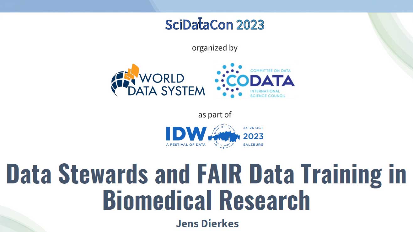 Follow-up: NFDI4Health presents FAIR data training at the International Data Week