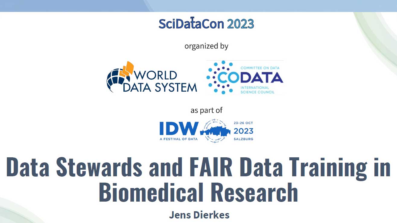 Rückblick: NFDI4Health präsentiert FAIR-Datentraining auf der International Data Week